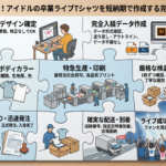 間に合う！アイドルの卒業ライブTシャツを短納期で作成する完全ガイド